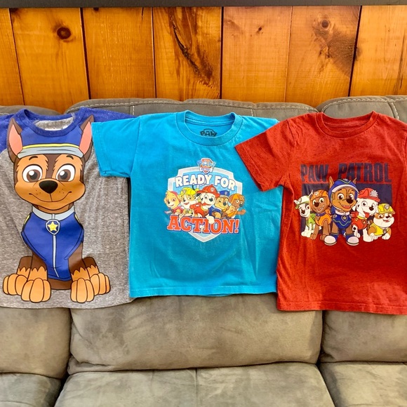 PAW PATROL Nickelodeon short sleeve Tee Shirts Lot of 3 - size 5 child/kid’s - Picture 6 of 6